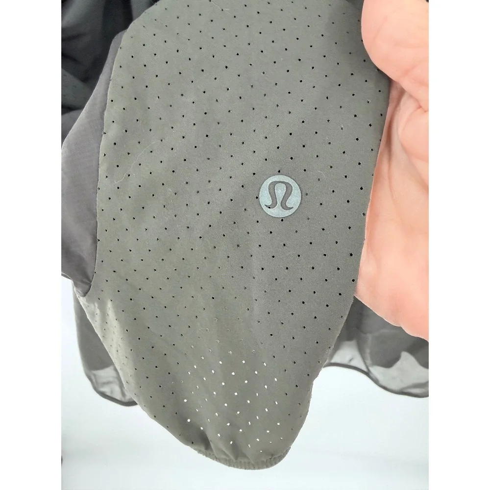 Lululemon Pullover Jacket Mens Grey Half Zip Lightweight Windbreaker Jacket Vent
